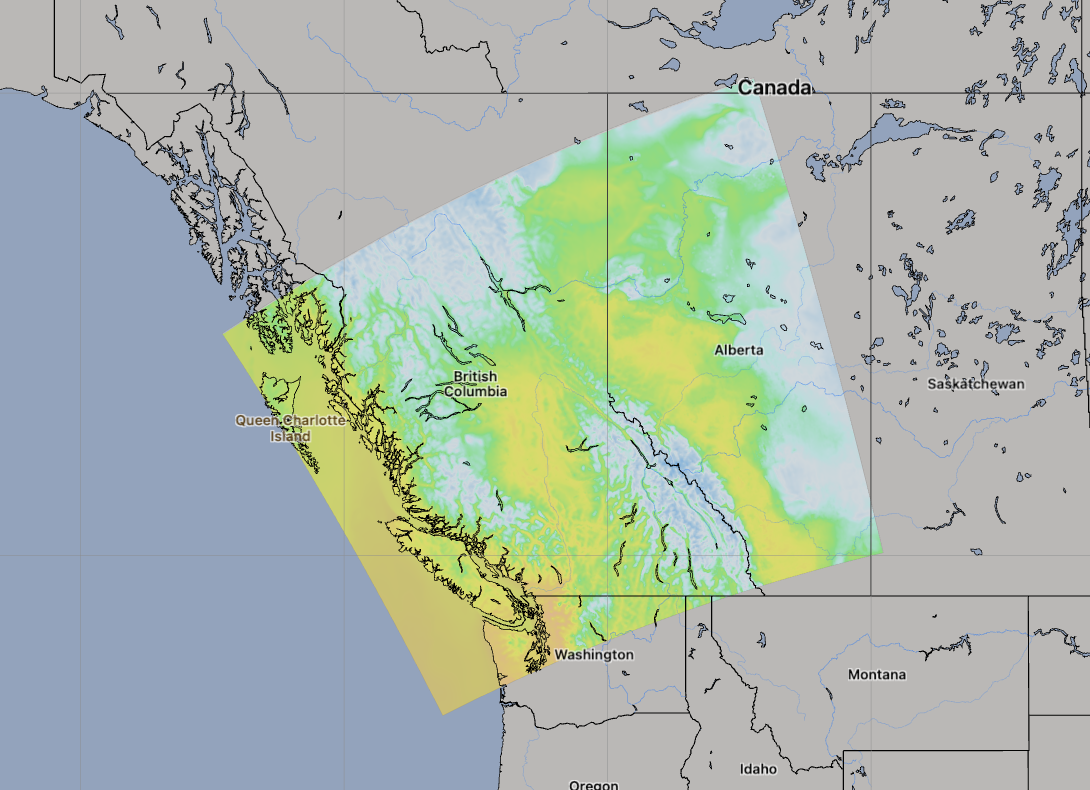 HRDPS West Model Area