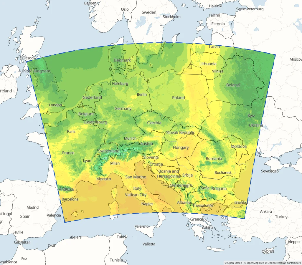 CHMI Aladin Central Europe Model Area
