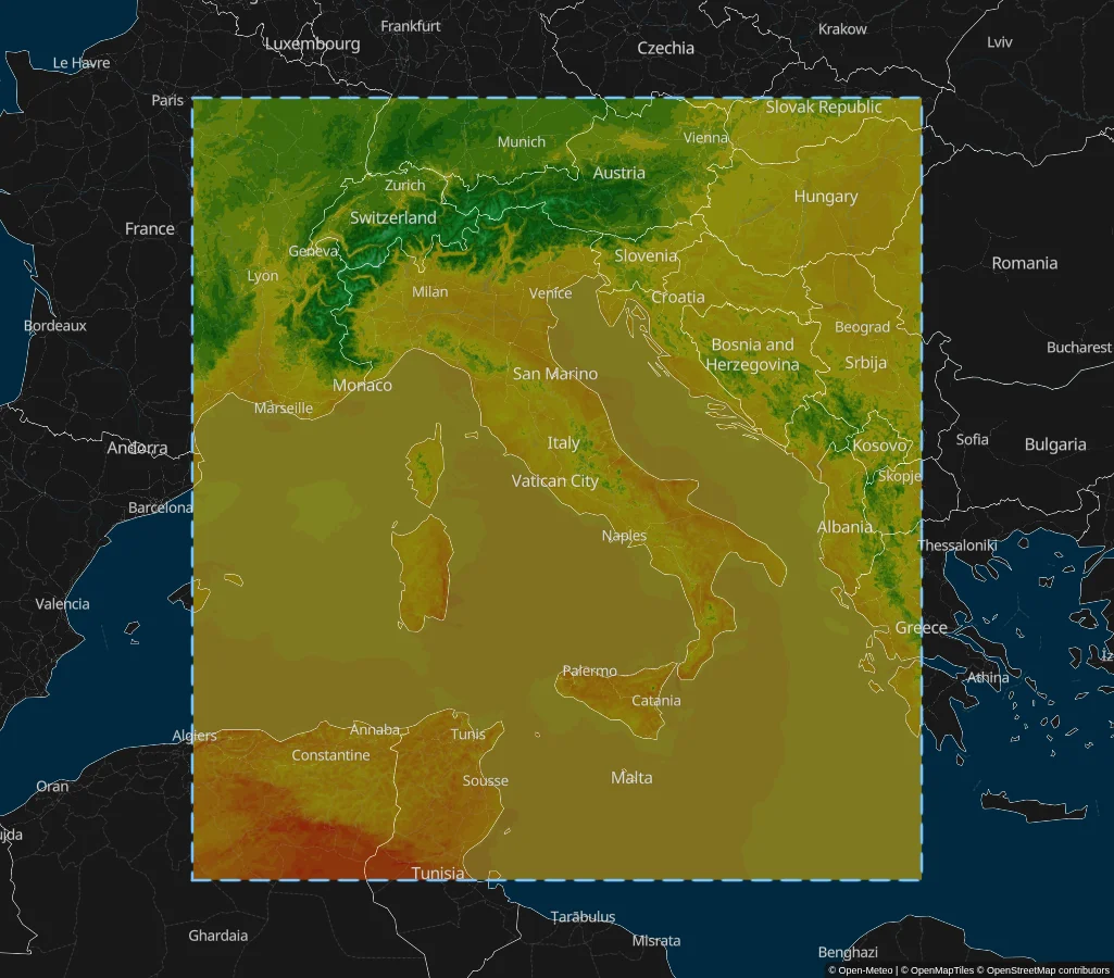 Italia Meteo ARPAE ICON 2I Model Area