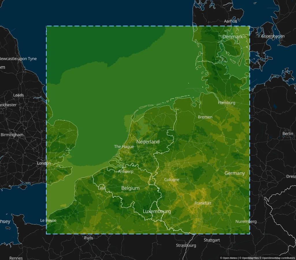 KNMI HARMONIE AROME Netherlands Model Area